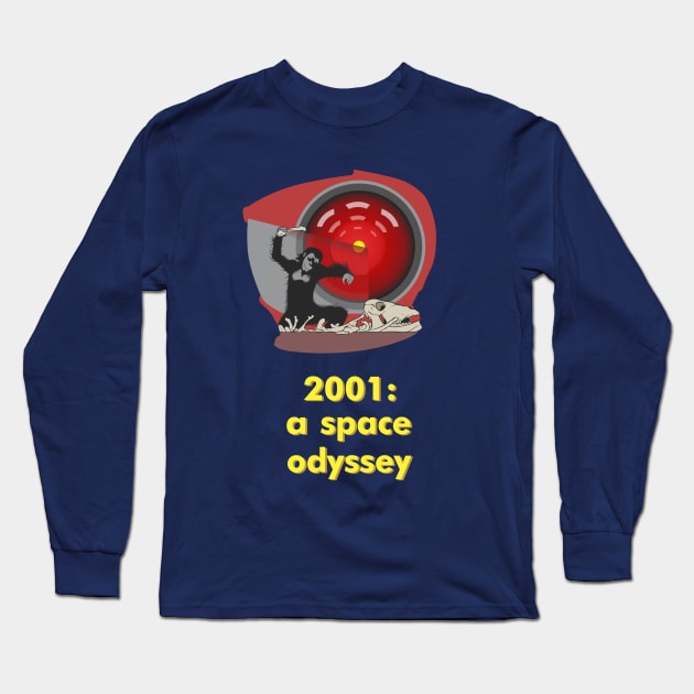 2001: thinking in a space odyssey Long Sleeve T-Shirt by atizadorgris